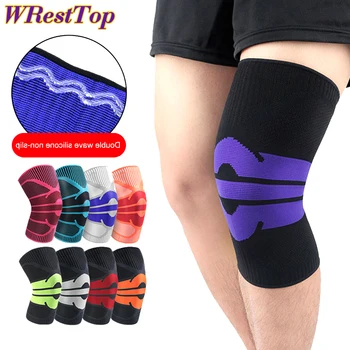 Бандаж за колянна става от гелевыми накладки на пателата и странични стабилизатор за баскетбол, волейбол, бягане, вдигане на тежести.