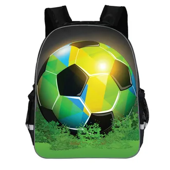 Найлонова Раница с Футболна 3D Печат, Училищна Чанта за Момчета с Футболния Модел, Произведени по Поръчка за Детски Чанти с Голям Капацитет, Въведете Вашия Текстов Лого