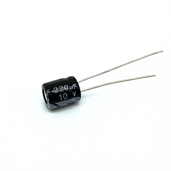 50ШТ Електролитни кондензатори с високо качество 10V220UF 6*7 мм 220UF 10V 6*7