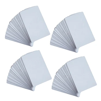 Горещи 80шт NFC-карти Бяла заготовка за NTAG215 PVC-етикетите Waterpoof 504Bytes стикер с чип