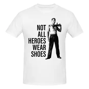Тениска с героя на Брус Уилис, памучен тениска с кръгло деколте и къс ръкав, Мъжки t-shirt по поръчка