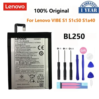 100% Оригинален BL250 2420 ма За Lenovo VIBE S1 S1c50 S1a40 VIBE S1Lite S1La40 Батерия, Акумулаторни Батерии за Телефони Bateria