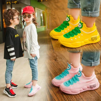 Пролетно-есенен детски маратонки Caterpillar за момчета и момичета, дишащи обувки, детски обувки за бебета подметка