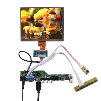 8-инчов LCD екран HJ080IA-01E с резолюция 1024 x 768 40pin IPS LCD панел за управление HD MI USB VGA TV