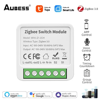 Sasha Zigbee Smart Switch Модул 1/2/3/4 Бандата на 2-Полосное Управление на DIY Прекъсвач Умен Дом Работа с Алекса Google Home Yandex Алис