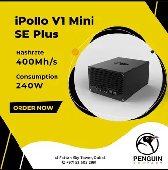 Купи 2 и вземи 1 безплатно IPollo V1 Mini Se Plus 400MH / s 240 W 6G Wi-Fi интернет и Т.н. Миньор