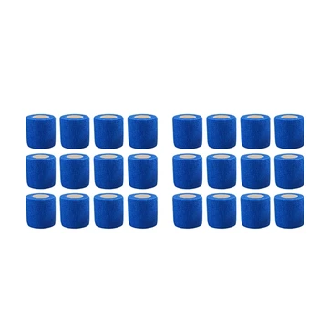 Мостова панделка, самозалепваща еластична бинтовая лента (5x450 см, опаковка от 24 броя)-Синьо
