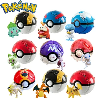 Pokemon топката Пикачу покебол аниме фигурка Абра Литтен Чаризард Бульбазавр покебол играчки за детски подаръци
