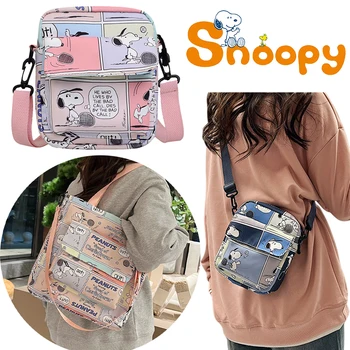 Снупи, Японската чанта-месинджър в нов стил, модни и ежедневни малка холщовая чанта, Корейската версия, скъпа чанта за момичета, пазарска чанта през рамо