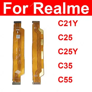 Гъвкав кабел на дънната платка за Realme C21Y C25 C25Y C35 C55 Подмяна на flex кабел конектор на дънната платка с LCD екран