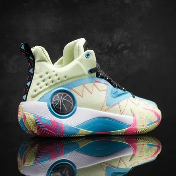 Баскетболни обувки DR.EAGLE в ретро стил, дишаща удобни спортни обувки Унисекс, спортни, спортни обувки, мъжки баскетболни обувки