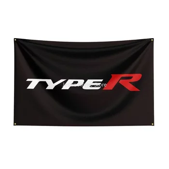 Авто банер с надпис Typer Flag размер 3X5 метра от полиестер за декор 1