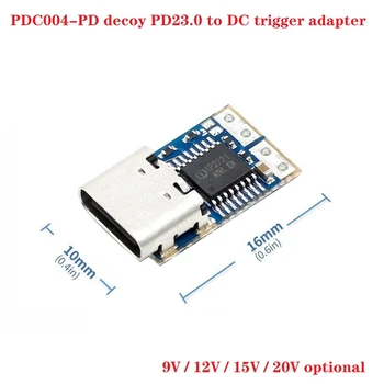 PDC004-Модул, по който презасаждане PD PD23.0 До удлинителю предизвика постоянен ток QC4 Зарядно устройство Type-C PD Подсадная патица