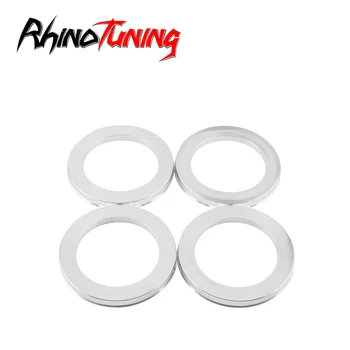 Rhino Настройка 4шт Центрирующие пръстени на главината 108 mm (4,25 инча) (+-1 mm)/78,1 мм (3,07 инча) (+-1 mm), Дистанционер Дупки на Централния пръстен на главината на колелото Алуминий