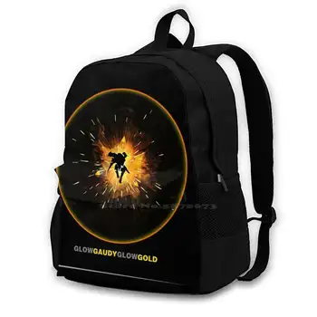 Пътна чанта за лаптоп Glow Ярък Glow Gold, модни чанти Halo 4 Prometheans