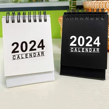 Настолен календар 2024 Креативен Интериор Оттичане, Офис Подарък Настолна Книга за Домашно Студентски Седмичник Преносим Календар-Награда