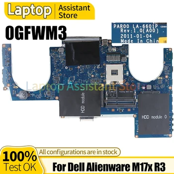 За дънната платка Dell Alienware M17x R3 LA-6601P 0GFWM3 100％ тест дънна платка на лаптоп