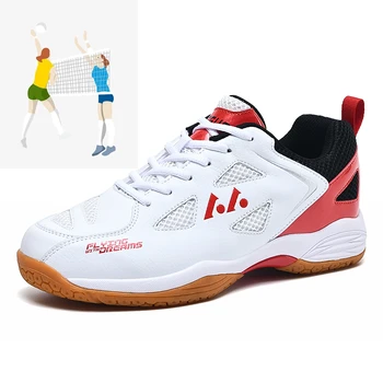 Професионална волейболна обувки, мъжки и дамски лека обувки за бадминтон, устойчива на плъзгане тенис обувки