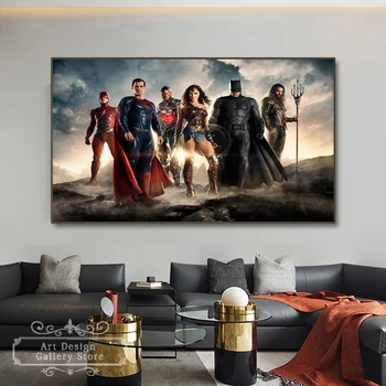 Акварел Супергерои на Marvel Платно Картина Печат Отмъстителите Стенен Художествен Плакат Картина за Детска Спалня Декор Хол