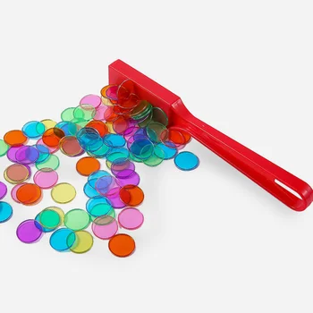 Детска математика Магнитен прът Учебни помагала Магнитна пръчка Кръгли Чипове Преброяване Играчка е с Цветна Сортировочная Играчка Образователна играчка