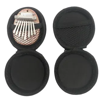 Чанта за съхранение на слушалки Кръгла EVA Чанта за съхранение на кабел за предаване на данни на Инструмент за палеца Пиано Ambira Soft Shell Преносима чанта през рамо