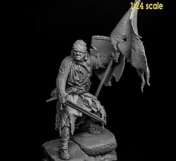 Нов комплект небоядисана модели на древния воин диаметър 1/24 75 мм в разглобено формата с голяма фигура от смола на базата на смола