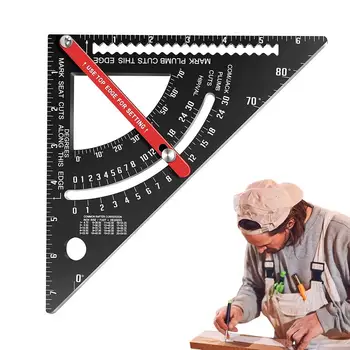 Строително дърводелски квадратен инструмент строително дърводелски инструмент за Измерване на състав на Преносима Владетел с квадратна ъгъл на наклона на Дървообработващи инструменти за полагане на плочки