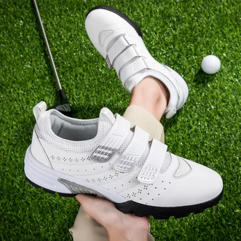 2023 Нови Луксозни Мъжки и дамски обувки за голф Професионална Мъжки обувки за голф Бял Черен обувки За голф Мъжки Голяма 36-46