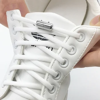 Новата версия на еластични детски маратонки за възрастни, бързи връзки за обувки, шнурове, без обвързване, връзките за обувки с метална ключалка, връзките за обувки във формата на полукръг