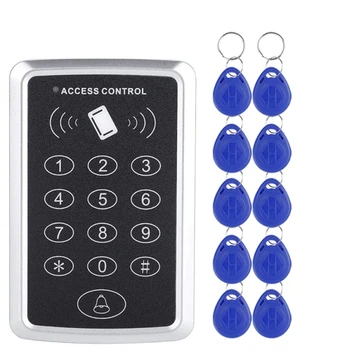 Клавиатура за контрол на достъп, RFID 125 khz Четец на електронни карти, Система за контрол на достъпа до врати Система клавиатура за отваряне на брави