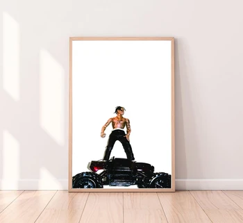 Скот травис - Музикален Албум Родео Платно Изкуство Плакат на Хип-Хоп, Рапърът Звездата на Поп-музиката Домашна Стенни Картини за Декорация (Без Рамка)