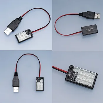 USB кабел ЗА Dupont PH2.0 предния край на Светлина Комплект Такса за Разширяване на 5 Модул на Адаптера за Самосвала с Дистанционно Управление Tamiya 1/14