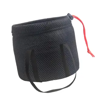 Чанта за съхранение на походного саксията на съвсем малък, здрава черна защитно удебелена чанта за пренасяне на съдове за маршируване консумативи, плажната риболов, барбекю