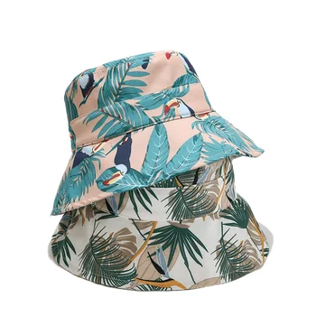 Нови Летни Шапки-Ведерки с принтом За мъже И жени, Сгъваема Панама за почивка на море, Мъжки Слънчеви шапки-очила на открито