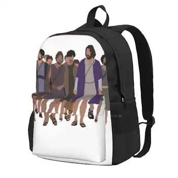 Студентски чанта-раница с 3D-принтом Chosen Jesus And Disciples Chosen Jesus Disciples