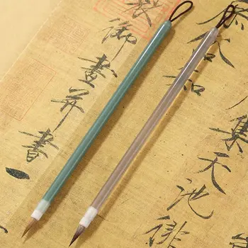 Тънка златна риболов линия с плетене на една кука, тънка четка за рисуване, китайски четки, пискюл за китайска калиграфия от волчьей вълна, Arcylic Crisperding