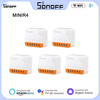 5ШТ SONOFF MINIR4 Extreme WiFi MINI Smart Switch eWeLink APP Дистанционно Управление Външен Превключвател за Управление на Отсоединением Реле Превключвател на Режима