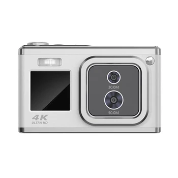 Цифрова Камера с Автофокус 2,88 Инчов 4K 50MP Оптично Увеличение Видеокамера, Фотоапарат, Подаръци За Студенти