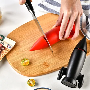 Керамични острилка тип Rocket за вертикално поставяне на Бърза Острилка Ръчно домакински кухненски нож Лесно затачиваемый нож