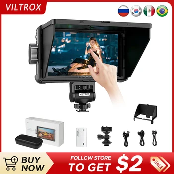 VILTROX DC-550 Pro Lite монитор 5,5-инчов професионална камера студийни монитори 4K, HDMI сензорен екран областта на 3D LUT Monitor Director