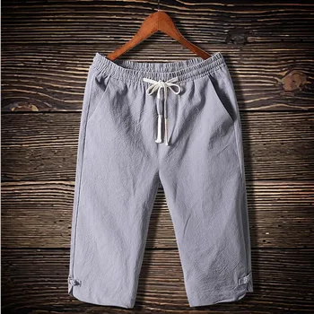 Мъжки панталони 2023, свободни обикновен мъжки панталони с завязками, модни панталони, мъжки панталони, големи размери, M-7XL, висококачествени къси панталони за мъже