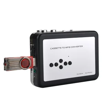 Конвертор музикални касети USB аудио плеър в MP3 Касетофон касетофон грамофон рекордер Записване на MP3 файла на USB Flash