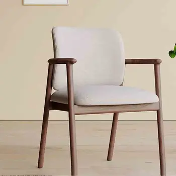 Дървена единична стол за дневна, Ергономичен за грим, Подови столове за почивка, мебели за фризьорски салон в минималистичен стил, Мебели за салон за красота