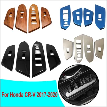 Вътрешната врата на прозорец стъклен панел, Подлакътник, бутон за превключване на повдигане, тампон на рамката за Honda CRV CR-V 2017 2018 2019 2020 2021