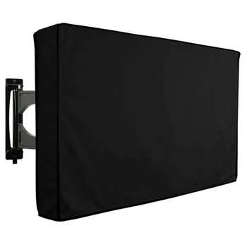 Външния калъф за телевизор с LCD дисплей, led, водоустойчив, атмосферостойкой и пылезащитной защита на екрана на телевизора (черен)