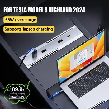 Зарядно устройство за разширяване на Tesla Model 3 Highland 2024 Аксесоари за бързо зареждане и на централното управление Удължител Бърз, интелигентен
