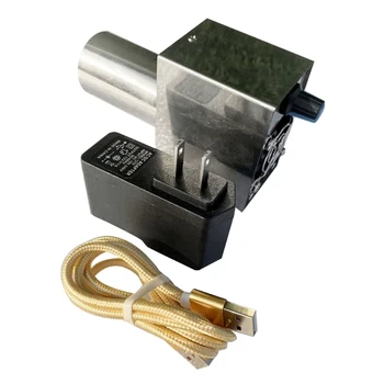 Ефективен USB вентилатор 12V с две вентилатори, адаптер САЩ, регулируеми за дърва