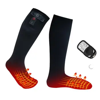 Чорапи с подгряване, миещи Термоноски с дистанционно управление, акумулаторни Ски чорапи с подгряване, Много Дебела, Изолирана чорапи за екипажа топъл.