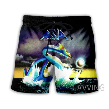 Нови модни дамски / мъжки летни плажни шорти Азия Band с 3D-принтом, градинска дрехи, бързо съхнещи мъжки ежедневни панталони за почивка