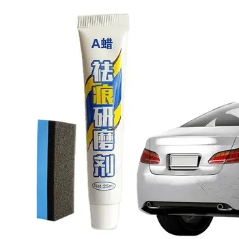 Восък за полиране на драскотини върху автомобилната боя 0,84 грама Восък за полиране на драскотини по колата с гъба За полиране на автомобили и възстановяване на боя Лесни за ремонт